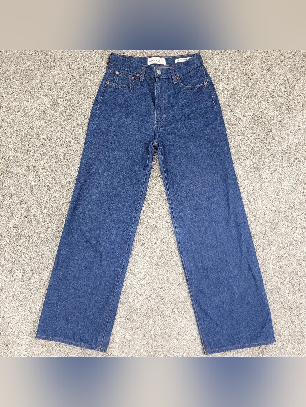 Denim Forum The Farrah High Rise Wide Leg Jean Womens 25